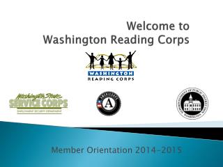 Welcome to W ashington Reading Corps