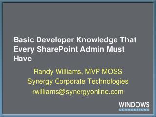 Basic Developer Knowledge That Every SharePoint Admin Must Have