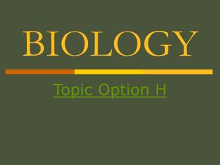 BIOLOGY