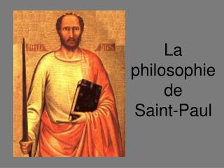 La philosophie de Saint-Paul