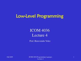 Low-Level Programming