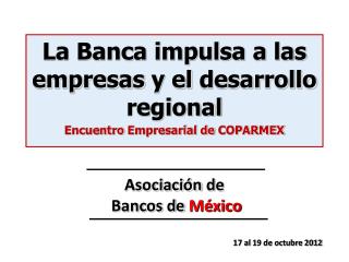 17 al 19 de octubre 2012