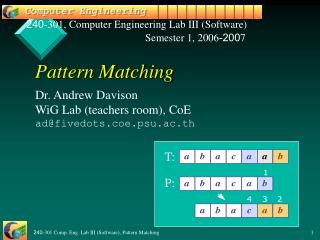 Pattern Matching