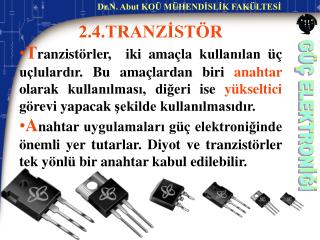 2.4.TRANZİSTÖR