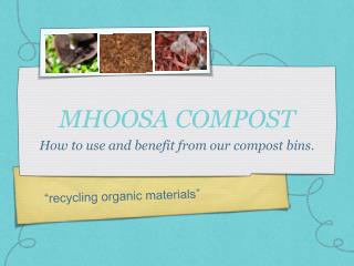 MHOOSA COMPOST