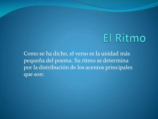 El Ritmo