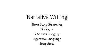Narrative Writing
