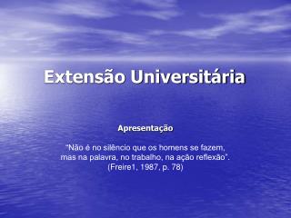 Extensão Universitária