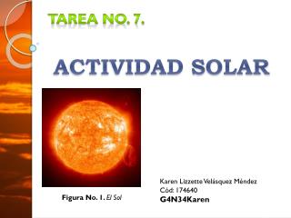 Tarea No. 7. ACTIVIDAD SOLAR