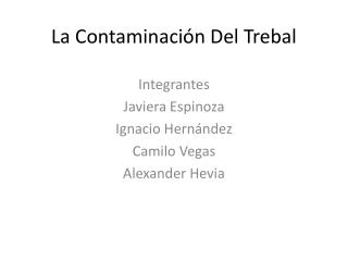 La Contaminación Del Trebal