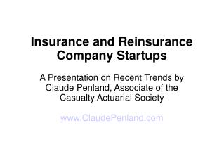 Wonderful Startups among Insurers and Reinsurers