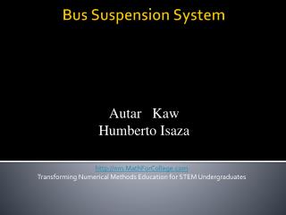 Bus Suspension System