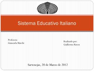Sistema Educativo Italiano