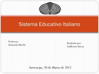 Sistema Educativo Italiano