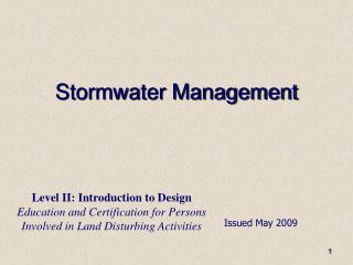 Stormwater Management