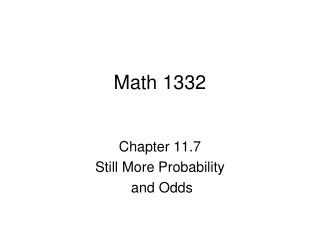 Math 1332