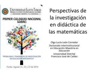 Perspectivas de la investigación en didáctica de las matemáticas