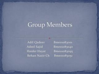 Group Members