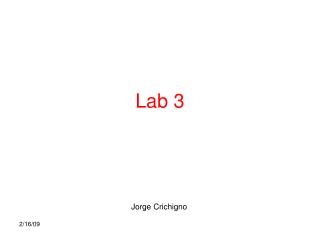 Lab 3