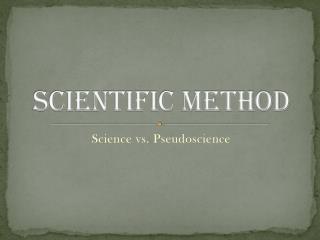 Scientific method