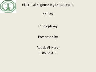 Electrical Engineering Department EE-430