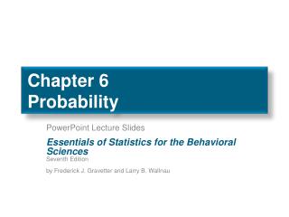 Chapter 6 Probability