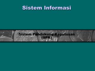 Sistem Informasi