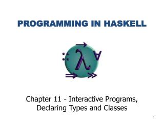 PROGRAMMING IN HASKELL