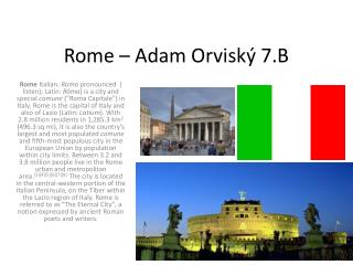 Rome – Adam Orviský 7.B