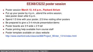 EE368/CS232 poster session