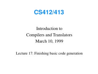 CS412/413
