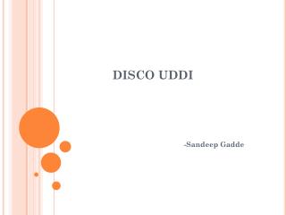 DISCO UDDI