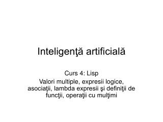 Inteligenţă artificială