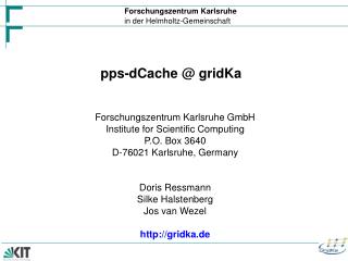 pps-dCache @ gridKa