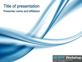 Title of presentation