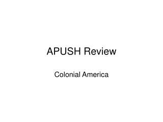 APUSH Review