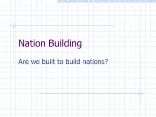 Nation Building