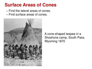 Surface Areas of Cones