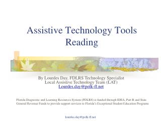 Assistive Technology Tools Reading