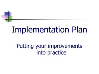 Implementation Plan