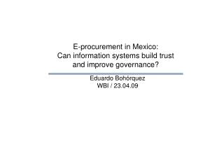 Eduardo Bohórquez WBI / 23.04.09