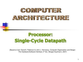 COMPUTER ARCHITECTURE