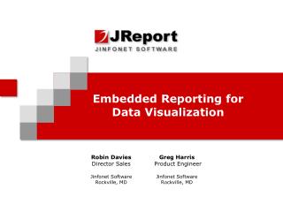 Embedded Reporting for Data Visualization