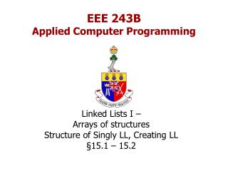 EEE 243B Applied Computer Programming