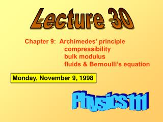 Physics 111