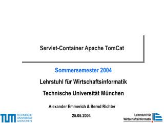 Servlet-Container Apache TomCat