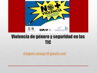 Violencia de género y seguridad en las TIC