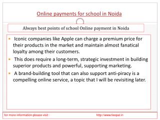 How to Deal With an online payment for school in noida