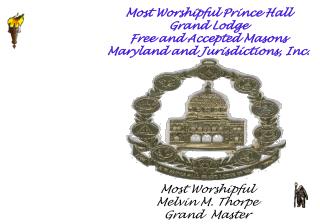 Most Worshipful Prince Hall Grand Lodge Free and Accepted Masons Maryland and Jurisdictions, Inc.
