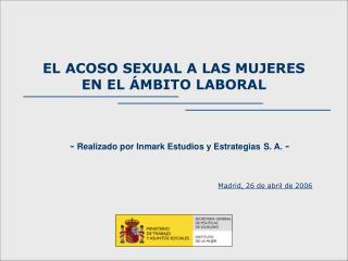 EL ACOSO SEXUAL A LAS MUJERES EN EL ÁMBITO LABORAL